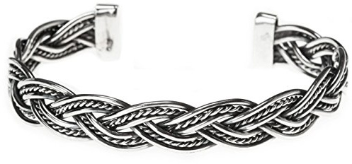 Windalf Großer Wikinger Armreif RAGNAR Ø 7.2 cm Vikings Armschmuck Bohemia Mediaval Handarbeit 925 Sterlingsilber