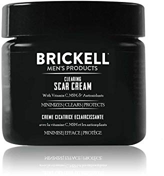Brickell Men's Clearing Scar Cream for Men, Natural and Organic Scar Clearing Cream to Reduce the Appearance of Scars and Even Skin Pigmentation, 59 ml, Scented