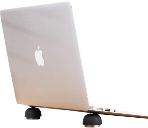 Laptop Cooling Pad,Laptop Stand Small Invisible Cooler Ball Portable Magnetic Foot Heat for Laptop Computer[Black]