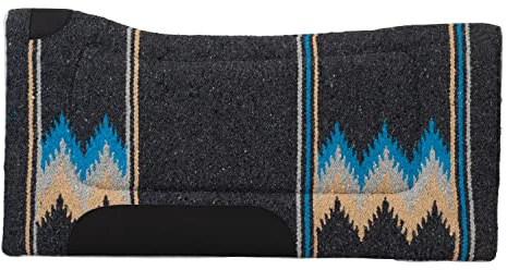 Weaver Leather Acrylic Saddle Pad, Charcoal/Teal