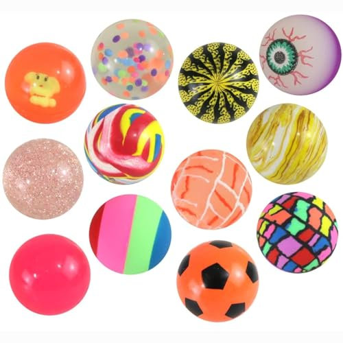 jameitop® 10er XXL Flummi Set – 45mm Bunte Hüpfbälle in großem Mix, extrem große Springbälle, ideal für Kinder & Erwachsene, 10 Stück, Spielspaß für alle!