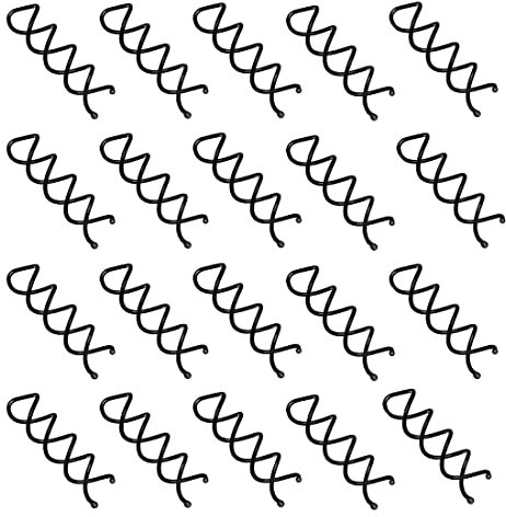 Androxeda 20 Stück Spirale Haarspange Spiral Pin Spirale Haar Clip Spin Clip Brötchen Haarnadel für DIY Haar Stil,Schwarz