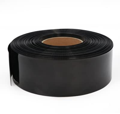 Breite 85 mm ~ 400 mm 18650 Lippenbatterie PVC-Schrumpfschlauchpaket Durchmesser 55-258 mm Isolierte Folienumhüllung Lithiumgehäuse Kabelhülse - Schwarz, Breite 150 mm Durchmesser 95