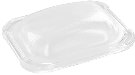 Dekarox Cache de lampe en verre 110 x 88 mm pour Bosch Siemens 187384 00187384 174079 00174079 pour lampe de four et cuisinière