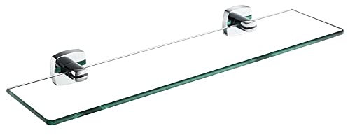 Duschregal, Eckregal für Badezimmer, Duschgestell, rechteckig, Badezimmer-Hardware, Shampoo-Spiegel, Frontgestell, Glasregal, Badezimmer-Duschregal, Glasregal, Organizer-Halter, Wandmontage, Regal (