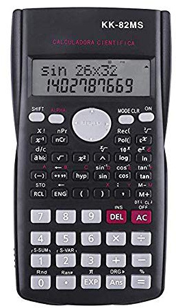 Vetenskaplig miniräknare, 12-siffrig elektronisk miniräknare 240 funktioner 2-linjers display för skola och kontor