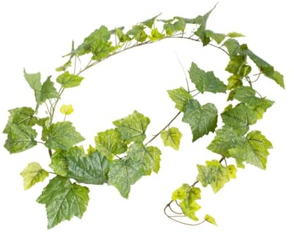 Botanic-Haus künstliche Weinlaubgirlande Weinrebe Weinlaub Länge ca. 180 cm Farbe: grün