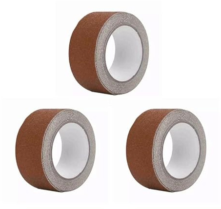 1-3 Unidades de Ancho de 5 cm de Largo y 5 m de Color marrón para escaleras Antideslizantes, Cinta Adhesiva de PVC, Cinta Antideslizante, decoración de Seguridad para Interiores y Exteriores