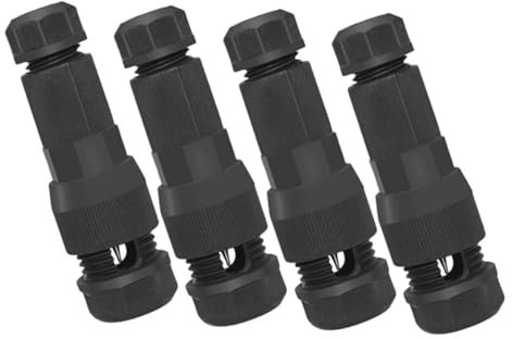 ANDRESLAD Connettori Per Cavi Elettrici Da Giardino Set Da Di Connettori a Bassa Tensione Per Illuminazione Paesaggistica Ideali Per Collegamenti Di Luci Esterni e