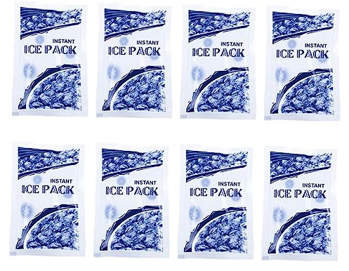 HAMPPLIES 8stücke Eisbeutel Kühlbeutel Einweg Für Outdoor Aktivitäten Sofortige Kühlung Bei Verstauchungen Kopf Und Zahnschmerzen Leicht Tragbar