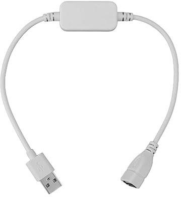 Kuuleyn 6A USB Dimmer, IP44 Luci Dimmer 433HZ Controller DC (Bianco)