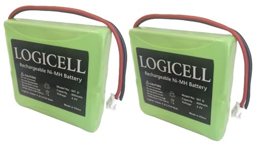 2 x LogiCell NI-MH Akku für AVM Fritz!Fon MT-D/T-Com Sinus A201 / A702, 600mAh 2.4V