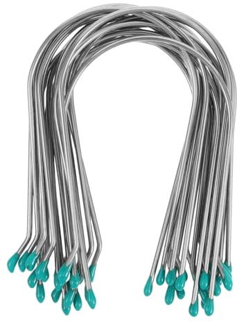 EPIGEIST 20pcs Heated Hair Roller Clips Stainless Steel U Shaped Nonslip Replacement Clips for Hair Curler Securing Pins for Women Girls Heated Curlers