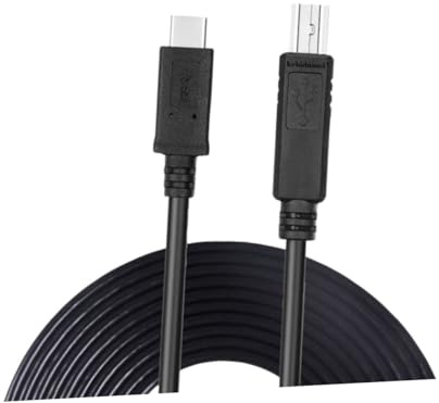 Hemobllo Cable USB Tipo-c para Impresora Metros Conexión Rápida y Estable Compatible con Dispositivos USB Tipo-c Color Negro Cable de Datos Resistente con Conectores Chapados