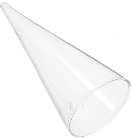 LALAFINA Clear Glass Wall Vase Cone Hanging Planter for Indoor Outdoor Plants Minimalist Glass Wall Mounted Flower Holder for Home Decor and Garden for Plant Cuttings