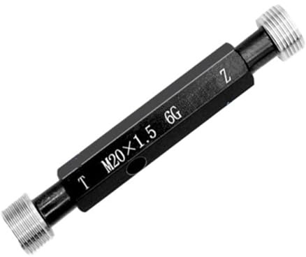 Calibrador de rosca de doble extremo, Calibre de tapón rosca acero M46 a M49, fina métrica 6G(M47X3-6G,M48X1-6G)