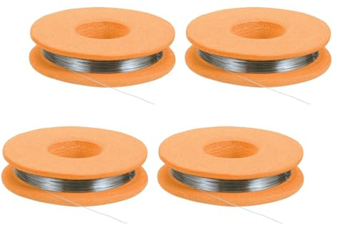 QUARKZMAN 4 Piezas Alambre Nicromo 33 AWG, 16 Pies Alambre De Resistencia Calefactora Cr20Ni80 Para Reparación De Componentes Electrónicos, Color Naranja