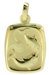 Sternzeichen Anhänger Fische 14 Karat Gold 585 (213118) Gratis Express Gravur