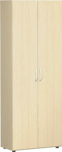 Gera Möbel S-386002-AH Flügeltürenschrank Mailand 6 OH Nicht abschließbar mit Standfüßen, 80 x 42 x 216 cm, ahorn