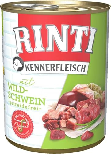 Rinti Hundenassfutter Kennerfleisch mit Wildschwein 6x800g