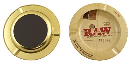 RAW Aschenbecher aus Metall mit Magnetboden 3 Aschenbecher