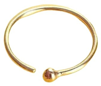 Ringe PIERCING I Echt 585 Gelbgold I Maße: 0,6 x 8 mm I Nase Ohr Brust Braue Intim I Online Shop Schmuck kaufen I 46007-8