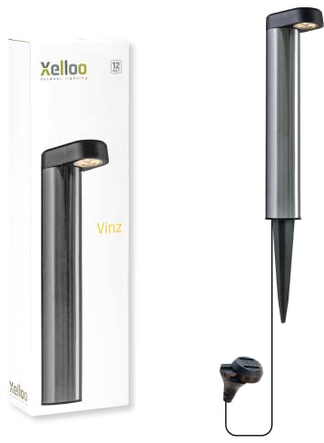 Xelloo Gartenleuchte VINZ 12V 1 W LED warmweiß - IP44 Aluminium/Kunststoff