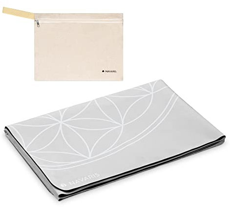 Navaris Reiseyogamatte faltbar inkl. Tasche - 1,5mm Yoga Matte Fitnessmatte - dünn leicht - Sportmatte Fitness Pilates - Reise Yogamatte - versch. Farben