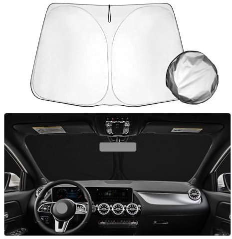 SHAOHAO Compatible con Mercede GLA H247 2020-2023 2024 / EQA 2022 2023 2024 Parasol Plegable Protección UV y Calor Parasol Parabrisas Mercede GLA H247 Accesorios