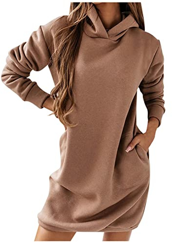 Kobilee Abiti Donna Invernali Manica Lunga Caldo Aderente Vestito Corto Sexy Autunno Abito Maglione Abito in Maglia Casual Curvy Morbido Vestiti Abiti Elegante Midi