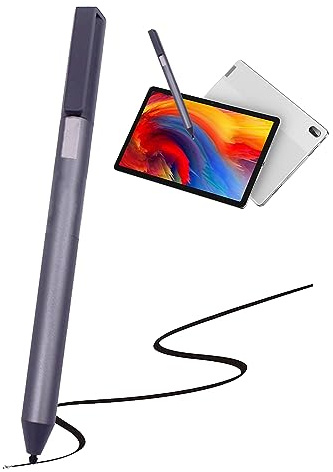 USI Chromebook-Stift für Lenovo USI Pen Chromebook Duet 10e mit 4096 Druckempfindlichkeitsstufen für Lenovo USI Stift, 150 Tage Akkulaufzeit, AAAA-Batterie (Whitout-Batterie) (grau)