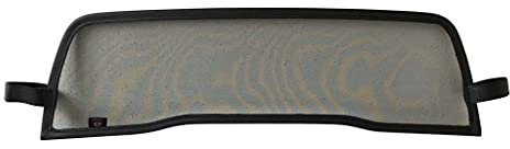 PureWind Windschott kompatibel mit FIAT 124 Spider 348 Baujahr 2015-2018 (Schwarz) – Windschott Universal mit Anbaumaterial inkl. Tasche