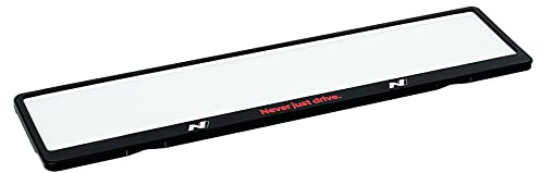 Hyundai HMD00557 Kennzeichenhalter N-Logo Nummernschild Halterung, schwarz, mit rotem Schriftzug: Never just Drive.