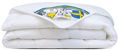 Swedish Sky Sommerdecke 140x220 cm - Bettdecke aus Hohlfaser - Antiallergisch Schlafdecke - Öko-Tex 100 - Bis 60° waschbar - 140 x 220 cm Steppdecke