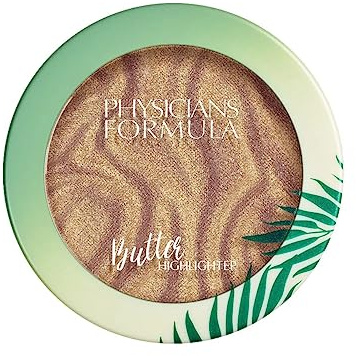Physicians Formula Murumuru Butter Highlighter, Cremiger Puder-Highlighter mit Murumuru-Butter und Mehrfarbigen Perlen für einen Strahlenden Goddess-Glow, Champagner