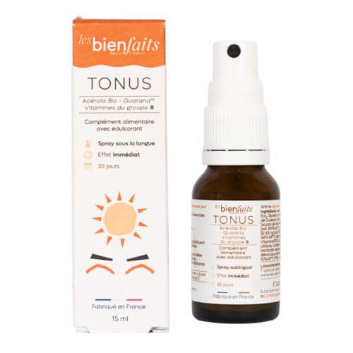 SPRAY ENERGIE | Action rapide | Effet coup de fouet | Boost le Tonus | Réduit la Fatigue | Gout Agrumes | Vitamine C, Acérola, Guarana | Sans sucre ajouté & sans alcool (lot de 3)