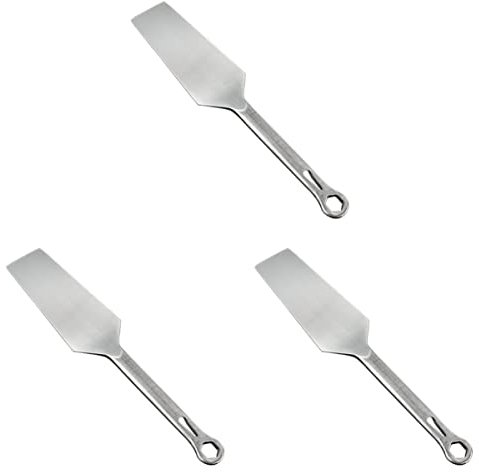 Putzkelle Edelstahlkelle Multifunktionswerkzeug, 3-teilig, Glättekelle, Edelstahl-Spachtelkelle, Handkelle, Beton, Mauerwerk, Abstandshalter, Stahl-Trockenbau-Klebeband, Edelstahl-Spachtel, Schaufel (