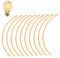 Asfrode Filamento flessibile a LED, 10 pezzi, 2200 K, DC3 V, filamento flessibile, 130 mm, luce bianca calda, diodi LED, filamento per giocattoli fatti in casa e decorazioni