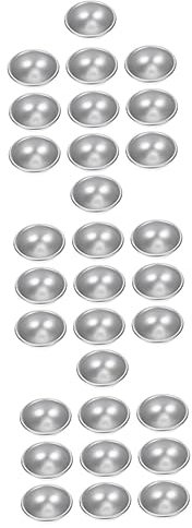 NUOBESTY 30stücke Teiliges Aluminiumlegierung Badekugel Form Halbkugelförmige Molds Für Badebomben Und Seifen Für Kreative Entspannung