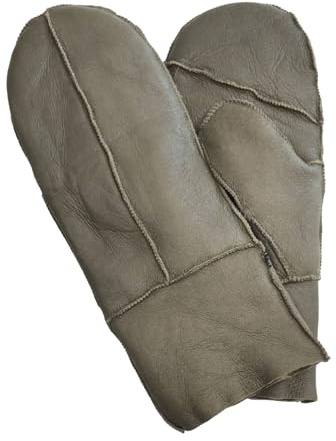 Infinity Leather Damen-Handschuhe, grün, echtes echtes Schaffell, warme Handschuhe