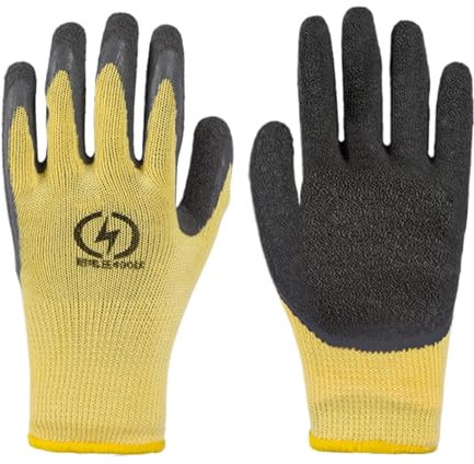 Insulated Gloves, Protective Gloves, Insulated Gloves, Non-Slip Electric Gloves, 400V High Voltage Resistance Insulating Material Sturdy Construction Electrical Hazard Protection for Electricians
