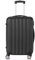 LALAHO Hartschalen-Koffer Trolley Rollkoffer Reisekoffer Handgepäck 4 Rollen (M-L-XL-Set) (Schwarz, L)