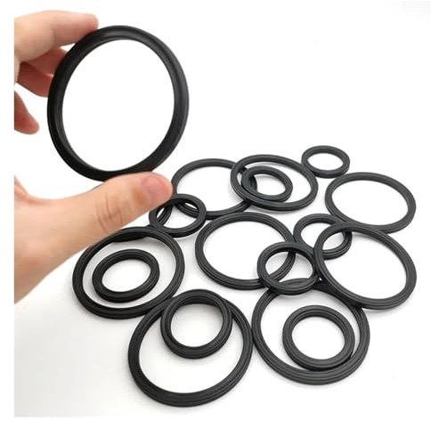QAZMLP Hardware fittings Black NBR X-Ring,Four Lip Seal Ring,Nitrile Rubber,for Hydraulic Cylinders,Pistons,Piston rods.Inner Diameter34.3-658.88mm Seal washer(148.59x6.99(2pcs))