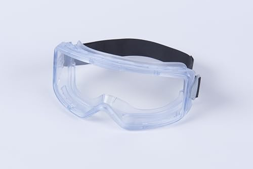 Lunettes-masques de protection 3M GoggleGear série 3000, joint PVC, optique en acétate incolore AF, sangle néoprène, GG3201-AAF EU