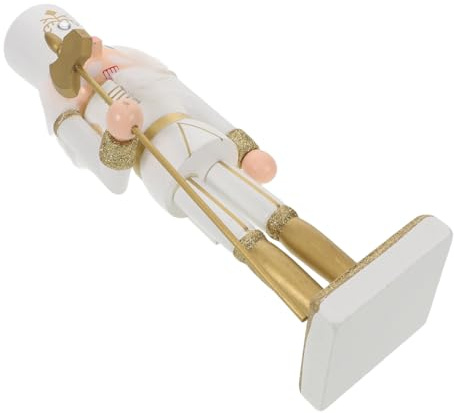Cabilock Adornos de Cascanueces de Madera Soldado Decoración para Chimenea Navideña Adorno de Árbol de Fiesta Cascanueces Espada