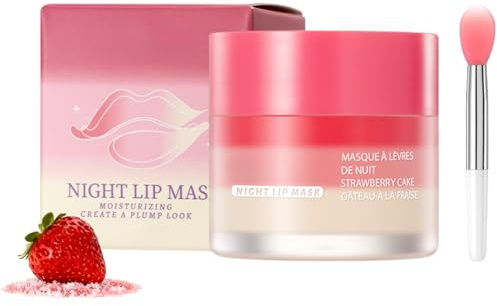 Overnight Lip Sleeping Mask, Moisturizing Lip Mask Overnight for Dry Chapped Peeling Cracked Lips, Day and Night Hydration Nourishment LipBalm for Lips Repair Care Lip Balm Gift Set