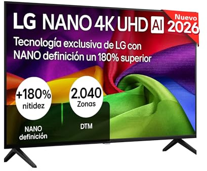 LG 43NU800B6LC - Smart TV Nano UHD AI 43 4K Sin Reflejos 94%, 2026