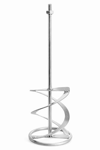 Schneebesen mit Gewinde M14 – Quirl für Bohrer und Mischer, ideal für Mörtel, Kleber, Putz und Lacke (ø 120 x 600 mm)