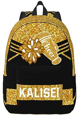 Amabery Cheerleader-Rucksack-Set, personalisierter Namen, Laptop, Reisen, Pendeln, Cheerleading-Tasche für Frauen, Cheerleader-Teams, S2 - Cheerleading 05, standard, Casual
