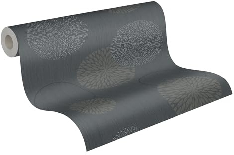 A.S. Création Papier peint intissé Spot grisaille noir - 10,05m x 0,53m - 937911